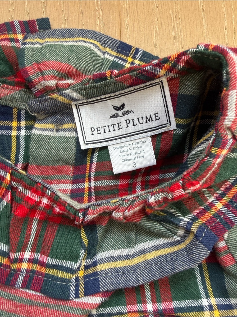 Petite Plume Girls' Westminster Plaid Nightgown